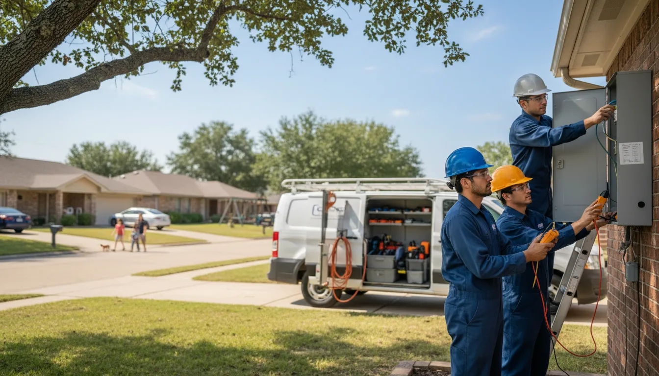 Certified electrician providing emergency electrical services in Lamar, AR